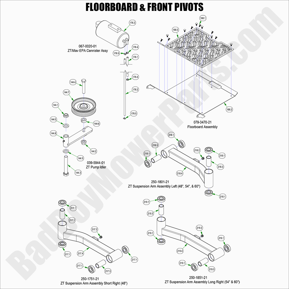 2022 ZT Elite - Floorboard & Front Pivots
